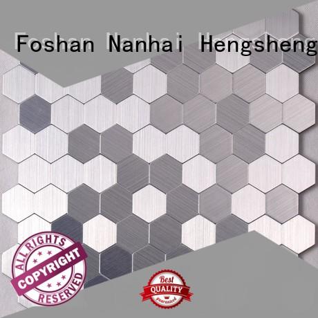 Heng Xing grey metal mosaic tile series for kitchen