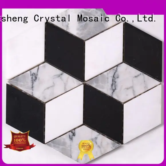 Heng Xing Latest glass mosaic tiles Suppliers for hotel