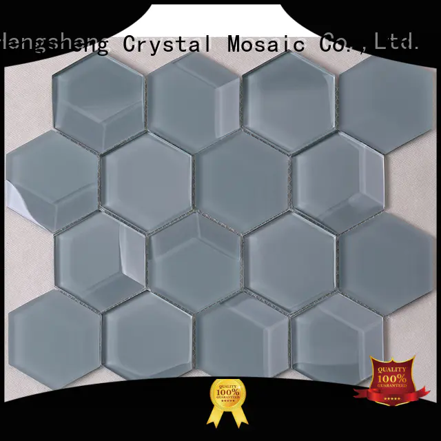 Heng Xing iridescent tiles glass mosaic factory price for hotel