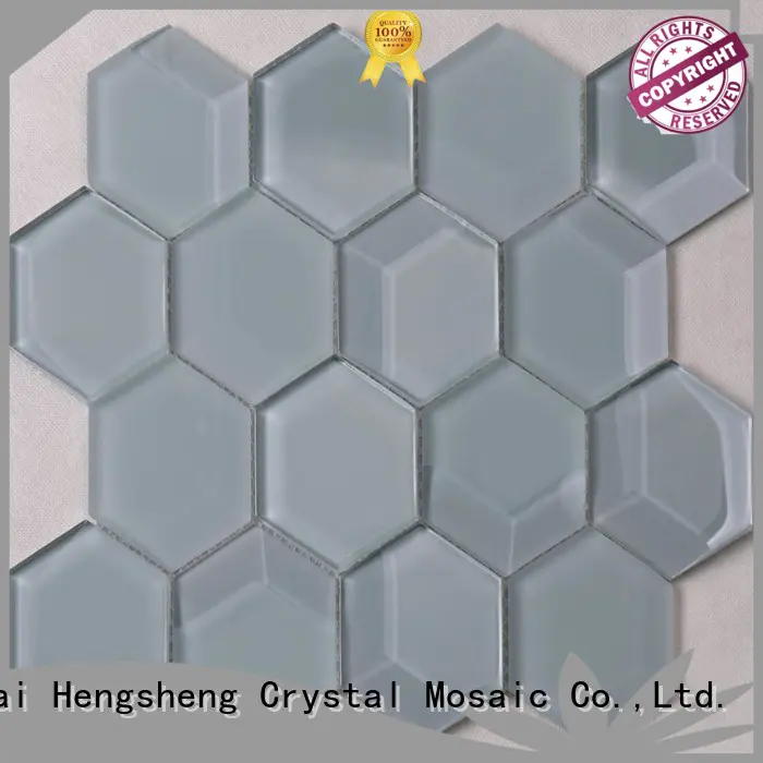 Heng Xing square glass tiles for kitchen light for living room