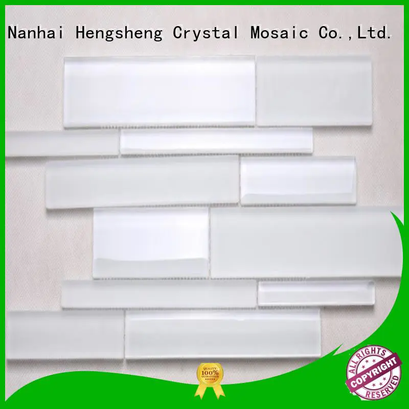 Heng Xing square glass mosaic backsplash wholesale for villa