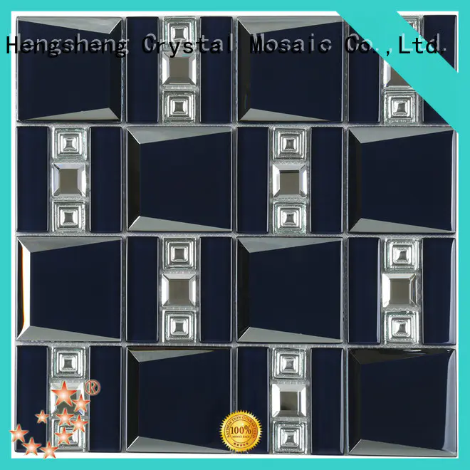 Heng Xing alloy black slate mosaic tile factory price for hotel