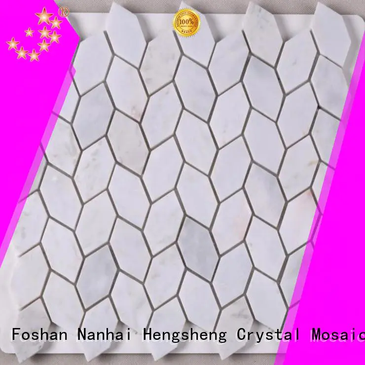 Heng Xing marble natural stone mosaic tiles hexagon for backsplash