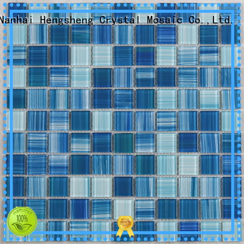 Best mosaic tile sheets green Supply for swimming pool