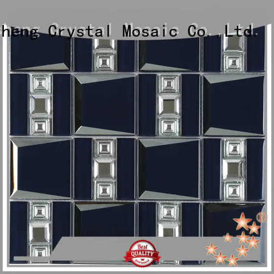 Heng Xing metal glass mosaic tile backsplash factory price for villa