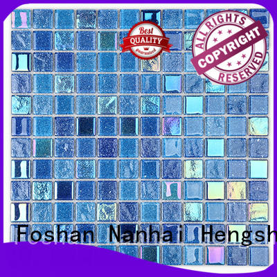 Heng Xing herringbone white glass tile supplier for kitchen