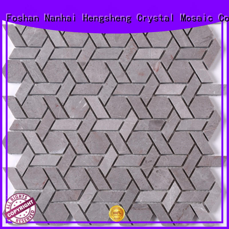 2x2 glass stone mosaic tile gray manufacturers for bathroom