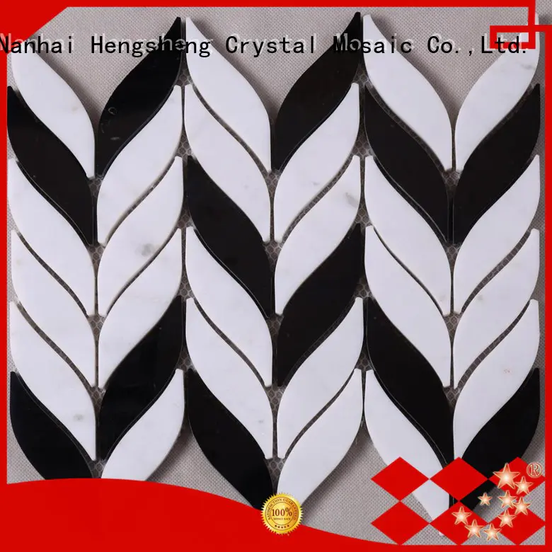 Heng Xing Custom glass stone mosaic manufacturers for bathroom