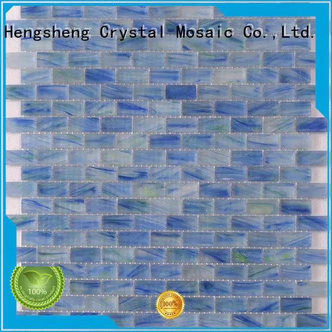 Best blue glass tiles floor wholesale for fountain
