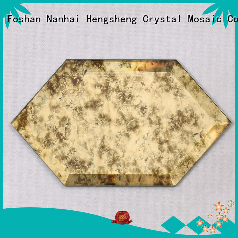3x3 mosaic glass herringbone personalized for living room