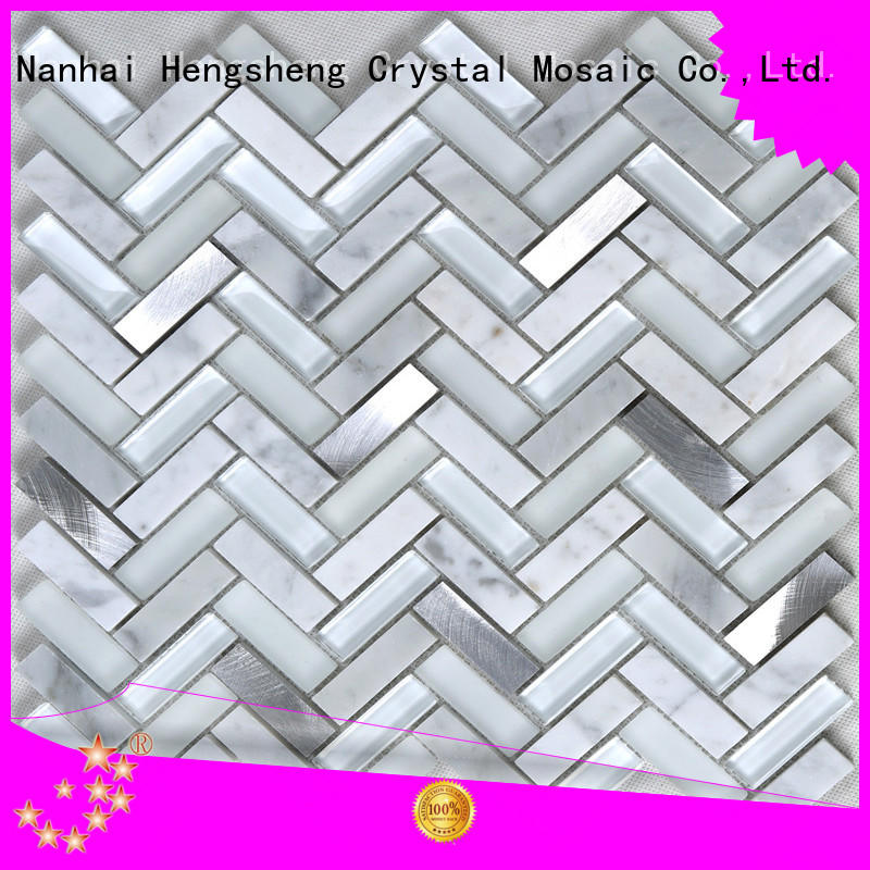 Heng Xing Top chevron tile backsplash Supply for kitchen