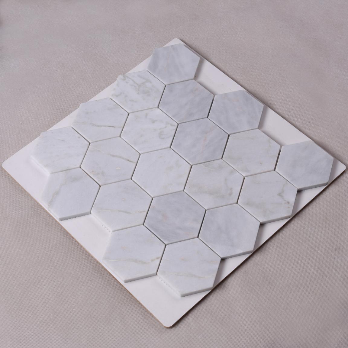Heng Xing quality mosaic glass tile white for villa-3